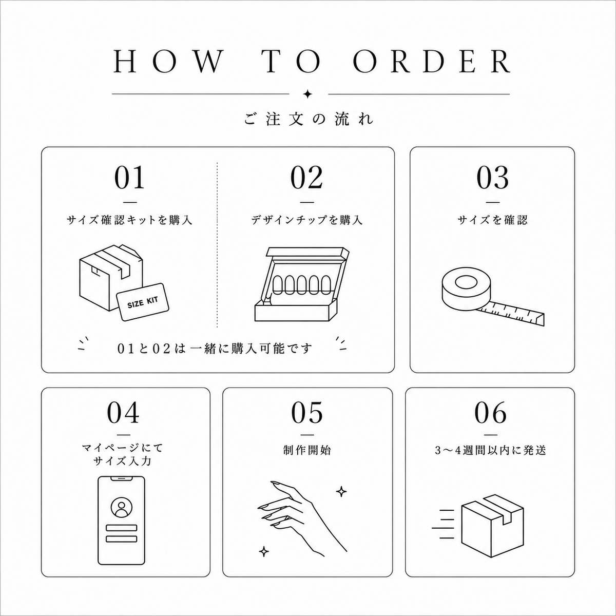 サイズ確認キット2種類入り【無料】